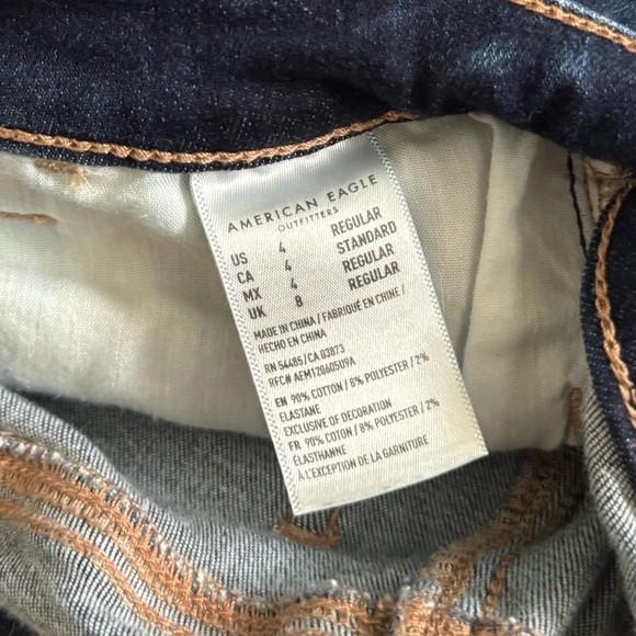 American Eagle Outfitters Women’s Super Hi Rise Jegging Size 4 Medium-Dark Wash - Picture 9 of 9